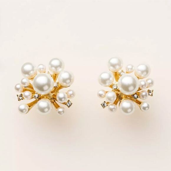 Kate Spade x Target Pearl Cluster Stud Earrings NEW - Picture 2 of 4